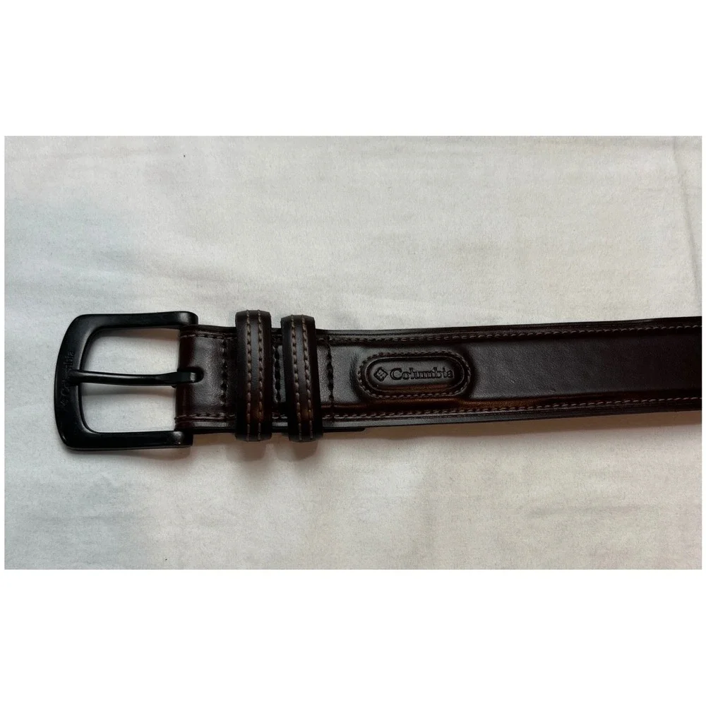 Columbia leather belt